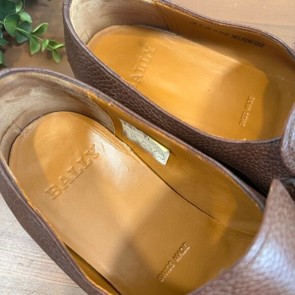 Bally Men's Welmin Brown Leather Loafers Size 9 - Picture 6 of 9